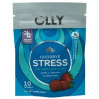 OLLY Goodbye Stress Berry Flavor Gummy Supplement GABA and L-Theanine Perspective: Main