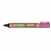 U-Mark UMARK10711 A20 Paint Marker with Reversible Tip&#44; Pink - 12 per Box