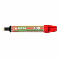 U-Mark UMARK10304 A30 Broad Tip Paint Marker&#44; Red - 6 per Box