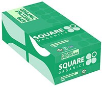 Square Organics Protein Bar Gluten Free Chocolate Coated Mint Perspective: front