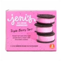 Jeni's Triple Berry Tart Frozen Dessert Sandwiches Perspective: Main