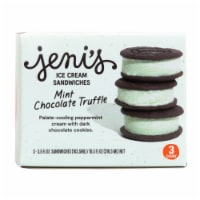 Jeni's Mint Chocolate Truffle Frozen Dessert Sandwiches Perspective: Main