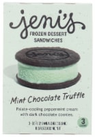 Jeni's Mint Chocolate Truffle Frozen Dessert Sandwiches Perspective: Main