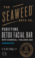The Seaweed Bath Co  Purifying Detox Facial Bar With Charcoal and Volcanic Ash Unscented