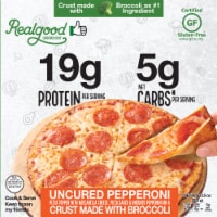 The Real Good Food Company Super Food Crust Pepperoni Pizza Perspective: Main