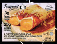 The Real Good Food Company Low Carb Cheese Enchiladas Perspective: Main