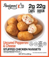 The Real Good Food Company Uncured Pepperoni & Cheese Stuffed Chicken Nuggets Perspective: Main