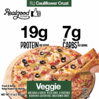 The Real Good Food Company Low Carb Cauliflower Crust Veggie Pizza Perspective: Main