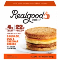 The Real Good Food Company® Sausage Egg & Cheese Breakfast Sandwich