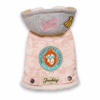 Touchdog Outlaw Designer Embellished Retro-Denim Pet Dog Hooded Jacket Coat
