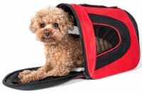 Pet Life Airline Approved Folding Zippered Sporty Mesh Pet Carrier