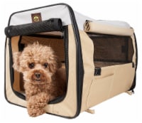 Pet Life Folding Zippered Lightweight Easy Folding Pet Crate