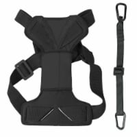 Pet Life HA9BKXS Road to Safety Pet Dog Car Harness with Detachable Swivel Hook, Black - XS