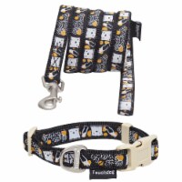Touchdog Caliber Designer Embroidered Fashion Pet Dog Leash And Collar Combination