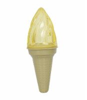 Pet Life Ice Cream Cone Cooling Water Fillable And Freezable Dog Chew And Teether Toy