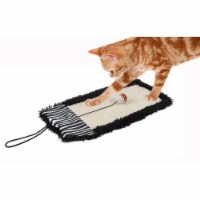 Pet Life Scrape-Away Eco-Natural Sisal And Jute Hanging Carpet Cat Scratcher With Toy