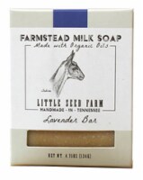 Little Seed Farm Lavender Bar Soap Perspective: front