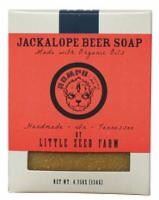 Little Seed Farm Rompo Rosemary Patchouli Beer Soap Perspective: front