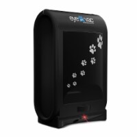 EyeVac Pet EVPET-PB 6.5 Quart Stationary Touchless Vacuum, Black w/ Paw Prints