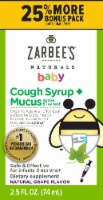 Zarbee's Naturals Baby Cough Syrup - Grape Perspective: Main