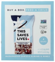This Saves Lives Madagascar Vanilla Almond & Honey Bars
