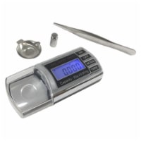 Optima Home Scales BL-23 Bullet Milligram Scale in Jewelry Box, Black & Silver