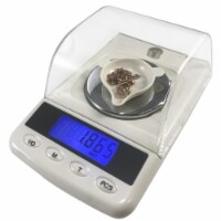 Optima Home Scales QU-53 Quartz Milligram Scale in Jewelry Box, White