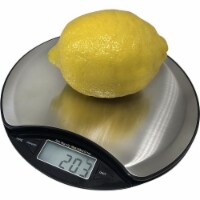 Optima Home Scales LU-5000 Luna Kitchen Weight Scale Silver & Black Perspective: Main