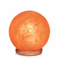 Himalayan Glow Pink Salt Globe Lamp, Hand Carved Salt Crystal Lamp with Dimmer | 9-11 lbs