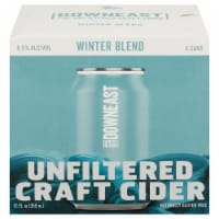 Downeast Winter Blend Unfiltered Craft Cider Cans Perspective: Main