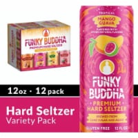 Funky Buddha Premium Hard Seltzer Funklightened Variety Pack Spiked Sparkling Water Perspective: Main