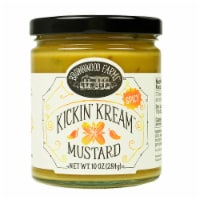 Brownwood Farms New Kickin' Kream Mustard Spread Sweet Spicy Gluten Free 10 oz
