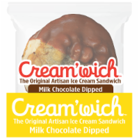Cream'Wich™ The Original Milk Choccolate Dipped Ice Cream Sandwich