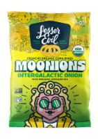 LesserEvil® Moonions Crunchy Organic Corn Rings Perspective: Main