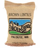 Palouse Brand Brown Lentils, 5 LBS Burlap Bag