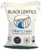 Clear Creek Black Beluga Lentils, 4 LBS Re-Sealable Kraft Bag