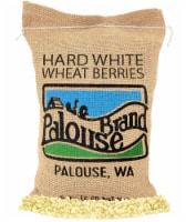 Palouse Brand Hard White Wheat Berries, 5 LBS Burlap Bag