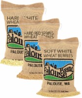 Palouse Brand 15 LBS Wheat Berries Bundle: Hard White, Soft White & Red Spring Wheat Berries