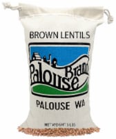 Palouse Brand Brown Lentils, 3 LBS, Cotton Drawstring Bag