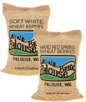 Palouse Brand Wheat Pack: Soft White, Hard Red Spring Wheat Berries, 10 LBS (5 lbs each)