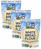 Palouse Brand Stone Ground White Bread Flour Pack, 9 LBS ( 3 - 3 LB Bags)