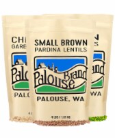 Palouse Brand 12 LBS Pack: Chickpeas Green Split Peas, Lentils, 12 LBS (3 - 4 LB Kraft Bags)