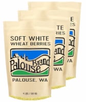 Palouse Brand Soft White Wheat Berries Variety Pack, 12 LBS (3-4 LB Bags)