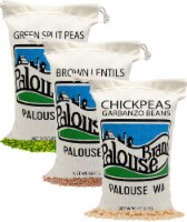 Cotton Legume Pack: Chickpeas, Lentils and Green Split Peas, 9 LBS (3 - 3 LB Cotton Bags)