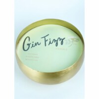 Rewined Company Natural Soy Candle Gold Bowl, 3 Wicks, Gin Fizz, 30 Ounce