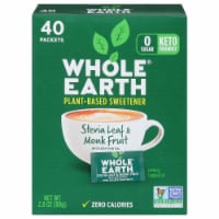 Whole Earth Sweetener Co Stevia Leaf & Monk Fruit Natural Sweetener Blend Packets