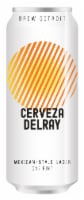 Brew Detroit Cerveza Delray Mexican-Style Lager Perspective: Main