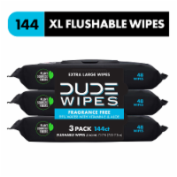 DUDE Wipes® XL Unscented Flushable Wipes