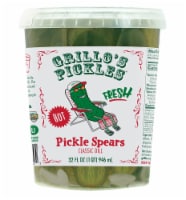 Grillo's Pickles Fresh Hot Italian Dill Spears