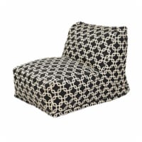 Majestic Home Black Links Bean Bag Chair Lounger